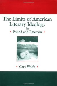 cover of the book The Limits of American Literary Ideology in Pound and Emerson