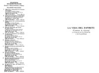 cover of the book La vida del espiritu. El pensar, la voluntad y el juicio en la filosofia y la politica.