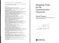 cover of the book Designing Tasks for the Communicative Classroom