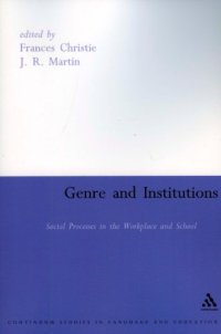 cover of the book Genre and Institutions (Open Linguistics)