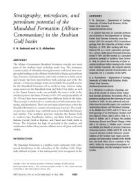 cover of the book Stratigraphy, microfacies, and petroleum potential of the Mauddud Formation (Albian-Cenomanian) in the Persian Gulf basin