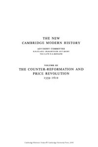 cover of the book The New Cambridge Modern History: Volume 3, Counter-Reformation and Price Revolution, 1559-1610 (The New Cambridge Modern History)