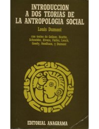 cover of the book Introducción a dos teorías de la antropología social