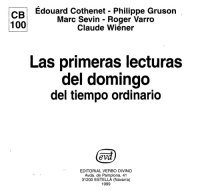 cover of the book Las Primeras Lecturas del Domingo del Tiempo Ordinario