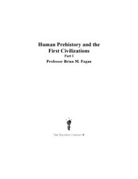 cover of the book Human Prehistory and the First Civilizations