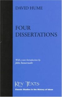 cover of the book Four Dissertations (Key Texts)