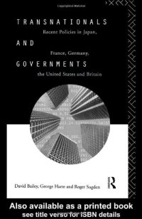 cover of the book Transnationals and Governments: Recent Policies in Japan, France, Germany, the United States and Britain