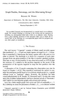 cover of the book Graph Puzzles, Homotopy, and the Alternating Group