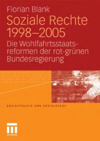 cover of the book Soziale Rechte 1998-2005: Die Wohlfahrtsstaatsreformen der rot-grünen Bundesregierung