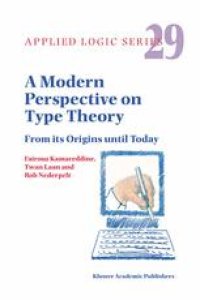 cover of the book A Modern Perspective on Type Theory: From its Origins until Today