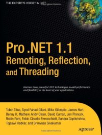 cover of the book Pro .NET 1.1 Remoting, Reflection, and Threading