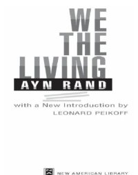 cover of the book We the Living