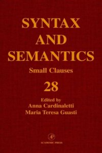 cover of the book Syntax and Semantics, Volume 28: Small Clauses