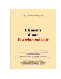 cover of the book Elements d'une doctrine radicale