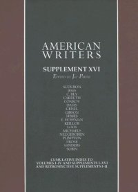 cover of the book American Writers, Supplement XVI