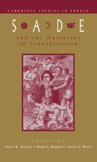 cover of the book Sade and the Narrative of Transgression