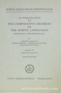 cover of the book An Introduction to the Comparative Grammar of the Semitic Languages: Phonology and Morphology (Porta Linguarum Orientalium)