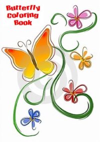 cover of the book Butterfly Coloring Book (Kids Activity Book)