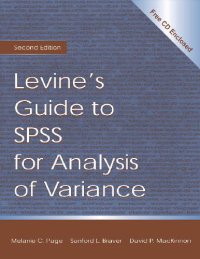 cover of the book Levine's Guide to SPSS for Analysis of Variance