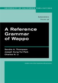 cover of the book A Reference Grammar of Wappo (University of California Publications in Linguistics)