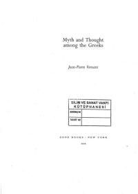 cover of the book Myth and Thought Among the Greeks