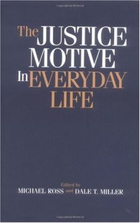 cover of the book The Justice Motive in Everyday Life