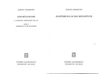 cover of the book Einführung in die Metaphysik