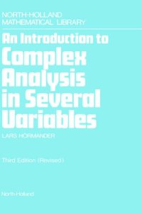 cover of the book An Introduction to Complex Analysis in Several Variables, 3rd Edition