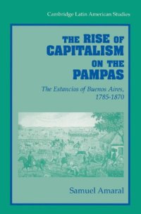 cover of the book The Rise of Capitalism on the Pampas: The Estancias of Buenos Aires, 1785-1870