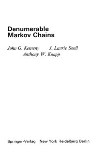 cover of the book Denumerable Markov Chains