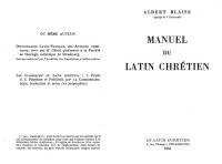 cover of the book Manuel du latin chretien