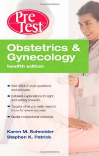 cover of the book Obstetrics & Gynecology:  PreTest Self-Assessment & Review, Twelfth Edition (PreTest Clinical Medicine)