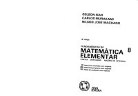 cover of the book Fundamentos de Matemática Elementar 8: Limites, Derivadas...  Portuguese