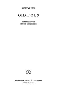 cover of the book Oidipous