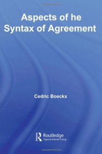 cover of the book Aspects of the Syntax of Agreement