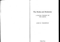 cover of the book Media and Modernity: A Social Theory of the Media