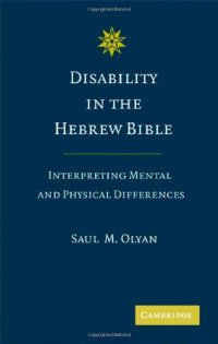 cover of the book Disability in the Hebrew Bible: Interpreting Mental and Physical Differences