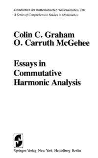 cover of the book Essays in Commutative Harmonic Analysis