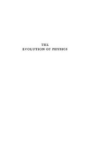 cover of the book Evolution of Physics