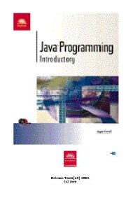 cover of the book Java Programming -- Introductory