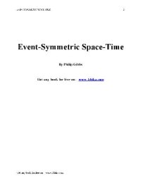 cover of the book Event-Symmetric Space-Time