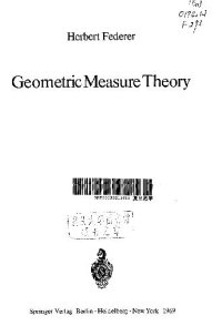 cover of the book Geometric Measure Theory