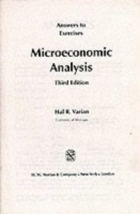 cover of the book Solution Manual to Microeconomic Analysis, 3rd Edition