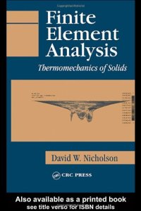 cover of the book Finite Element Analysis: Thermomechanics of Solids