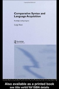 cover of the book Comparative Syntax and Language Acquisition (Routledge Leading Linguists)