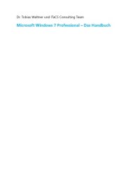 cover of the book Microsoft Windows 7 Professional - Das Handbuch