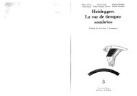 cover of the book Heidegger: La voz de tiempos sombrios