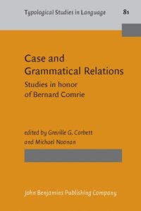 cover of the book Case and Grammatical Relations: Studies in Honor of Bernard Comrie