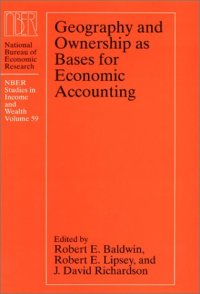 cover of the book Geography and Ownership as Bases for Economic Accounting (National Bureau of Economic Research Studies in Income and Wealth)