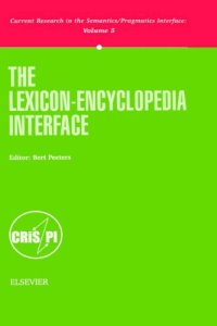 cover of the book The Lexicon-Encyclopedia Interface